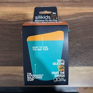 GoSili To-Go Cup 8oz., Sea/Orange